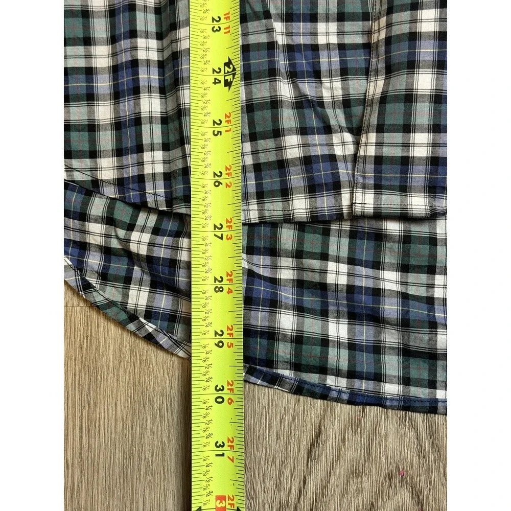 Robert Graham Men's Plaid Button Down Shirt Colorful‎ Accents Large Flip Cuff
